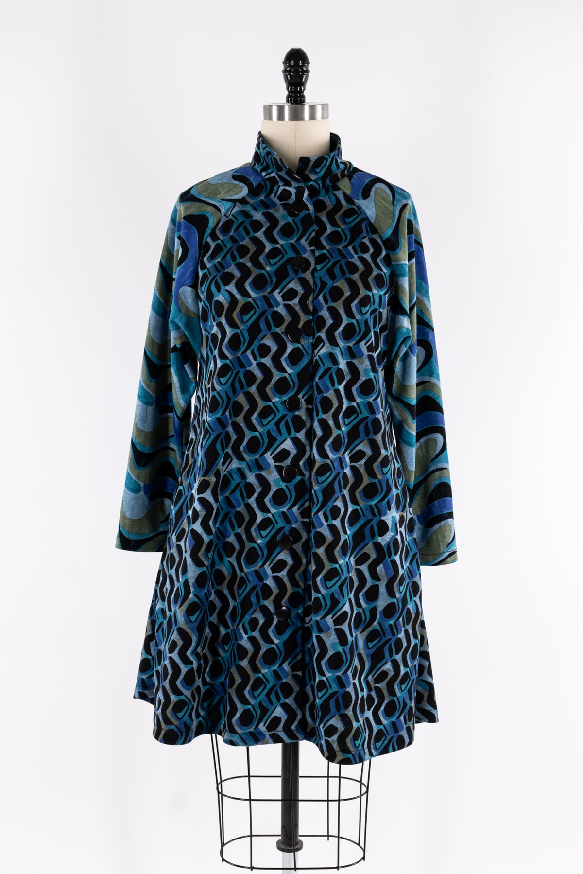 Azure Deco Ponte Knit