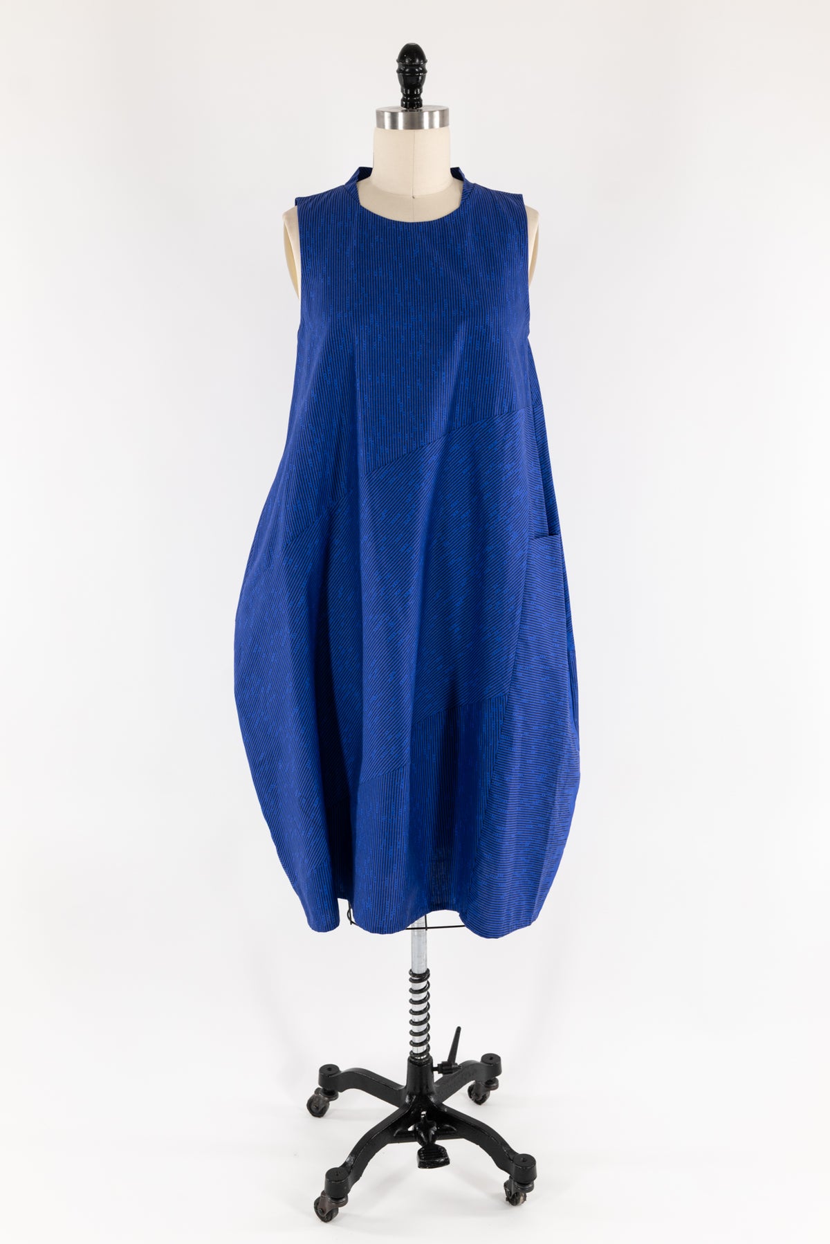 Cobalt Stripe Cotton Dress