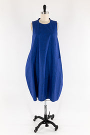 Cobalt Stripe Cotton Dress