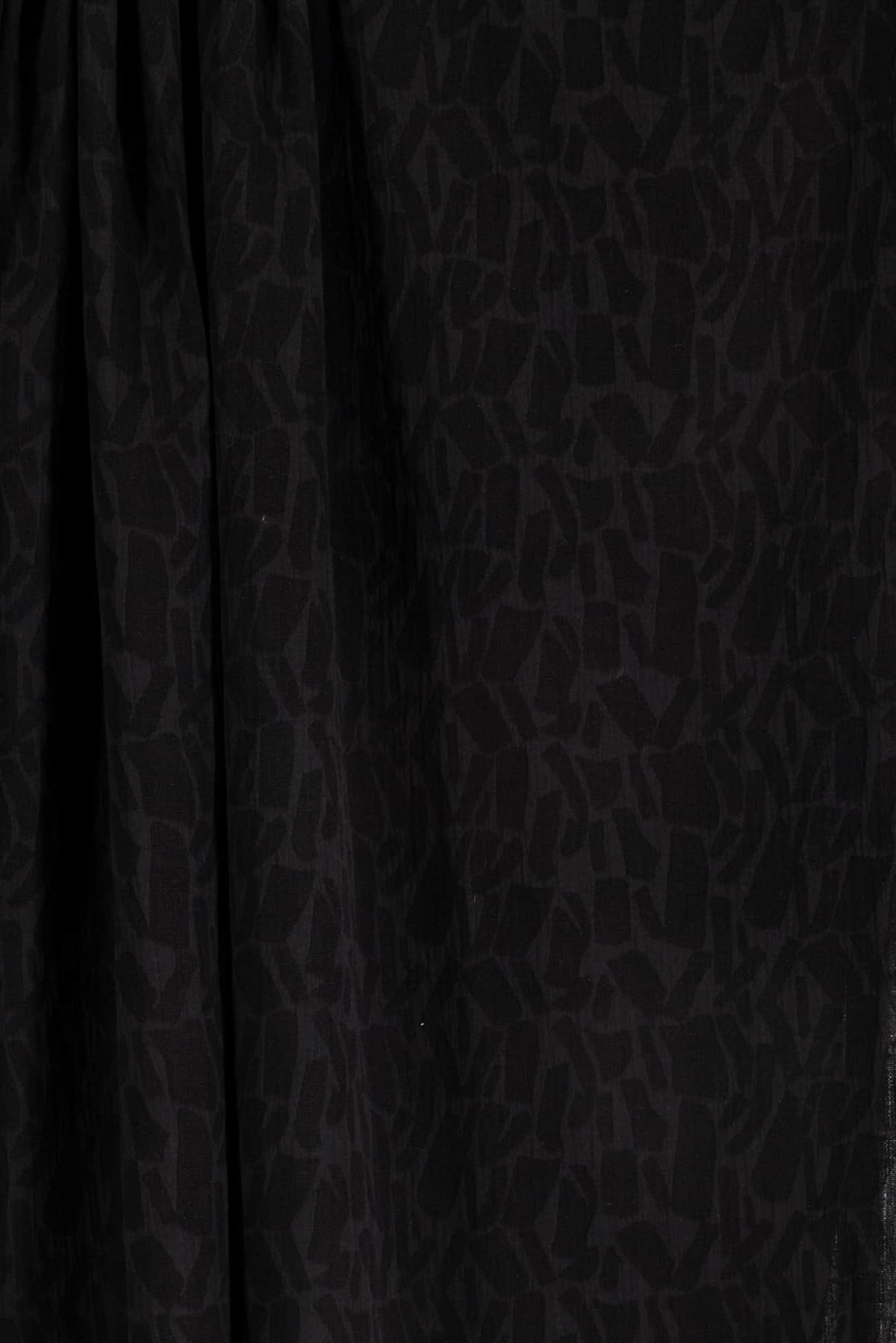 Black Flagstones Jacquard Woven