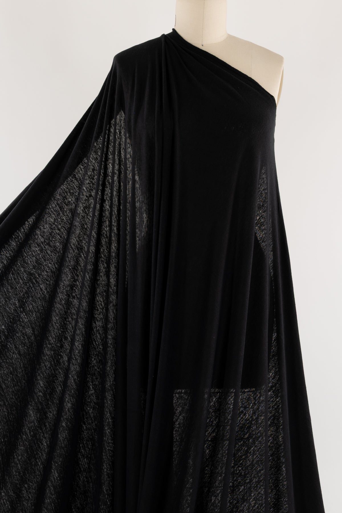 Black Linen Knit