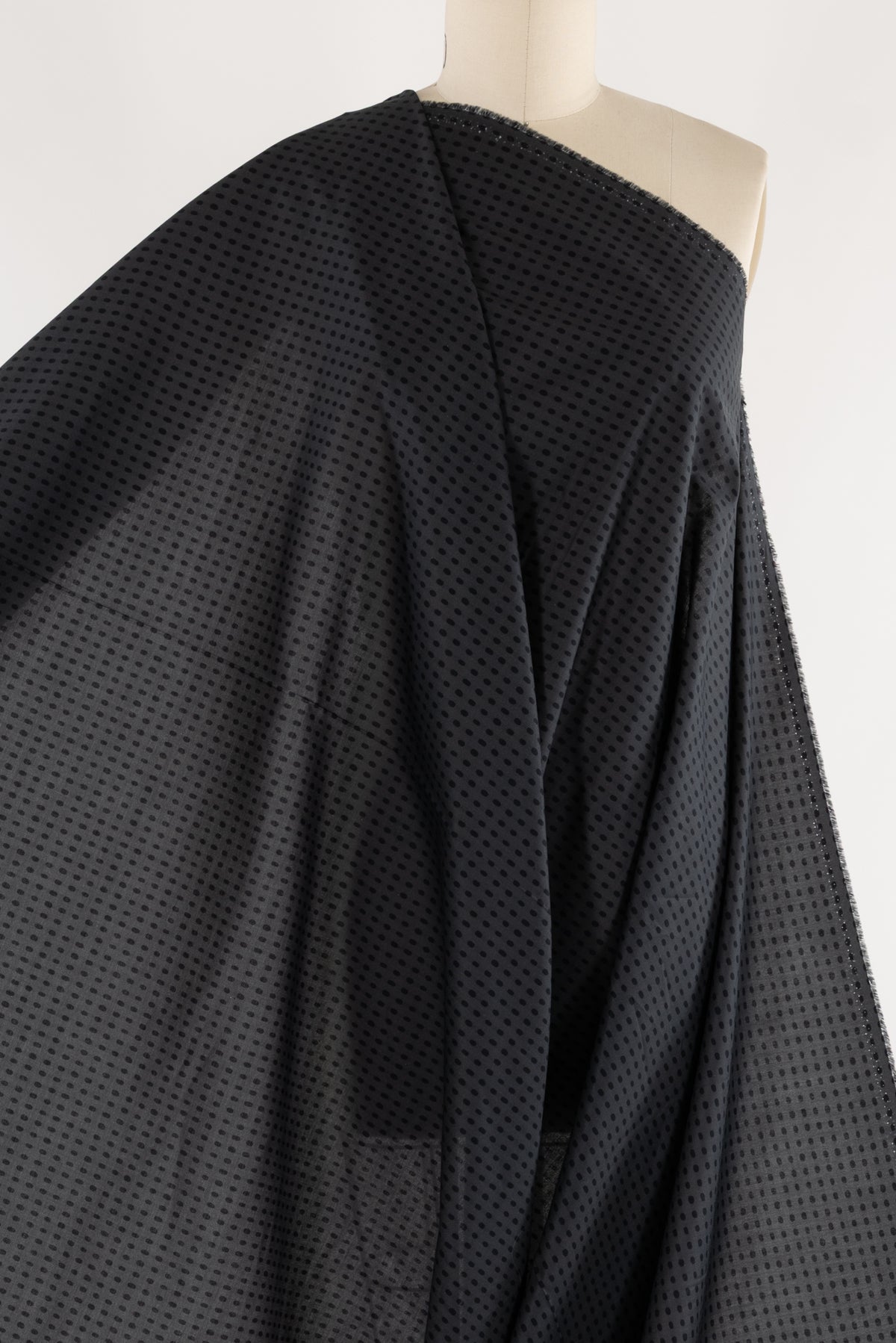 Black Pebbles Cotton Woven