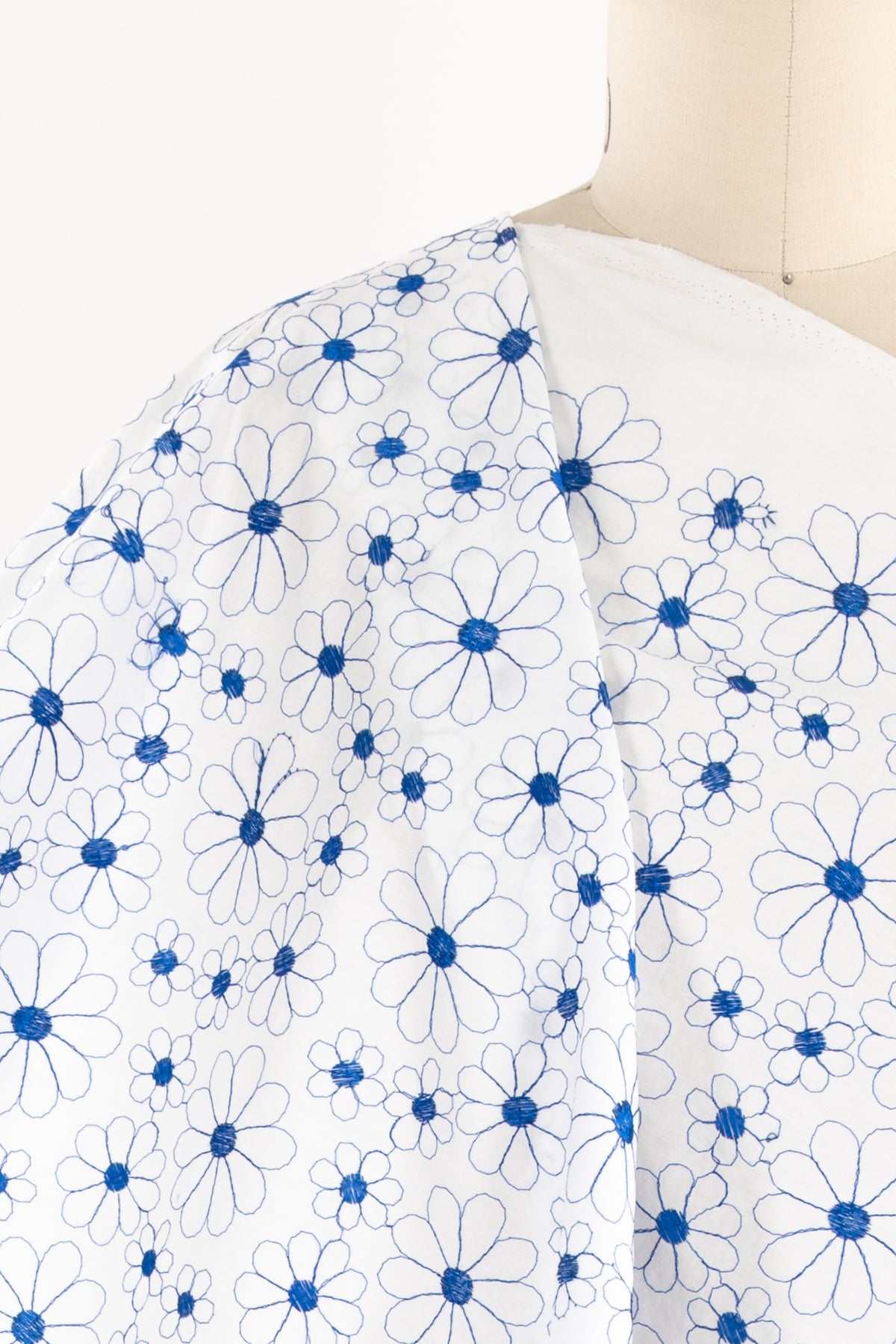 Blue Daisy Embroidered Woven - ENDCUT