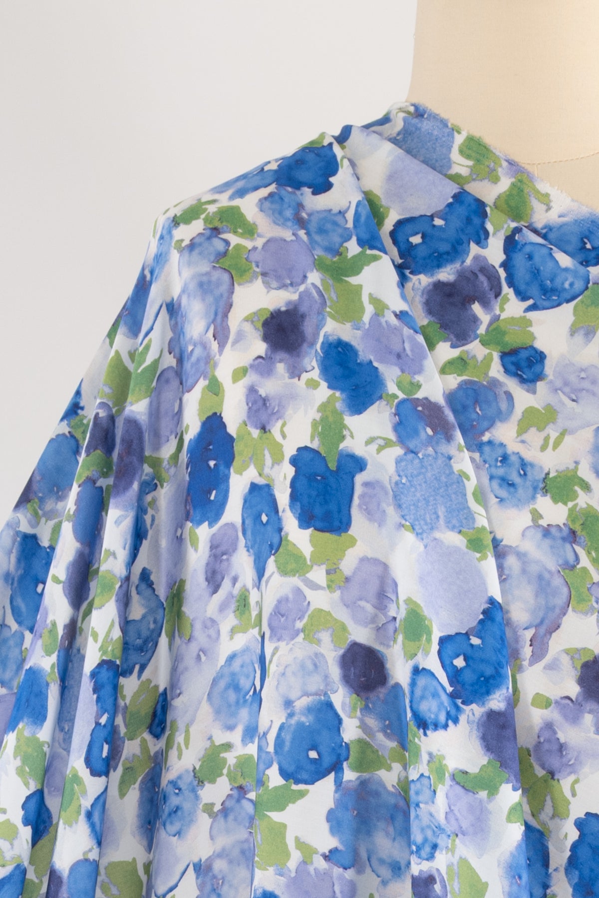 Blue Poppies Lyocell Woven