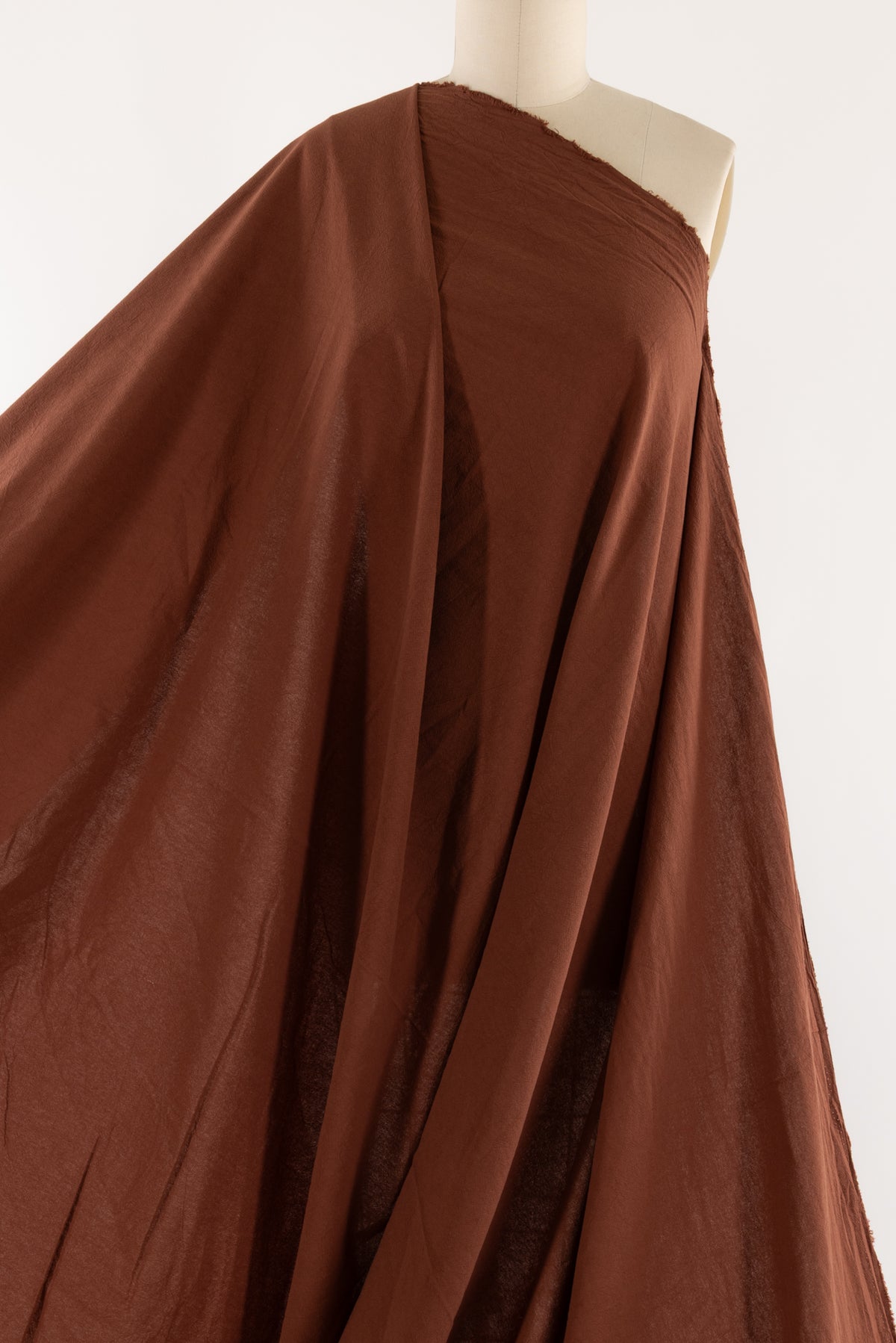 Chestnut Cotton Crush Woven