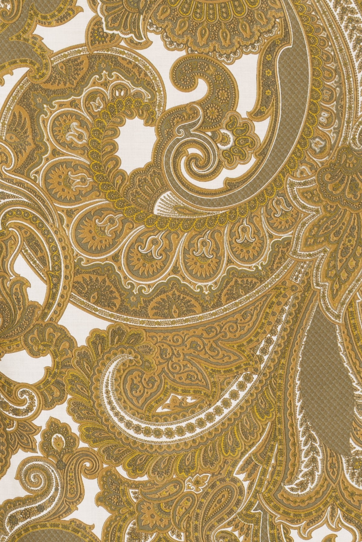 Citron Paisley Italian Viscose Woven
