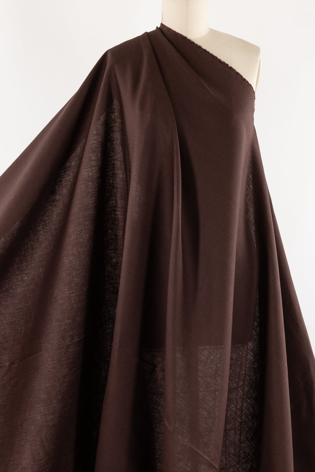 Cocoa Euro Linen Woven