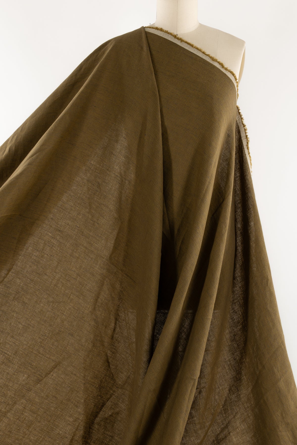 Colonel Mustard Stripe Linen