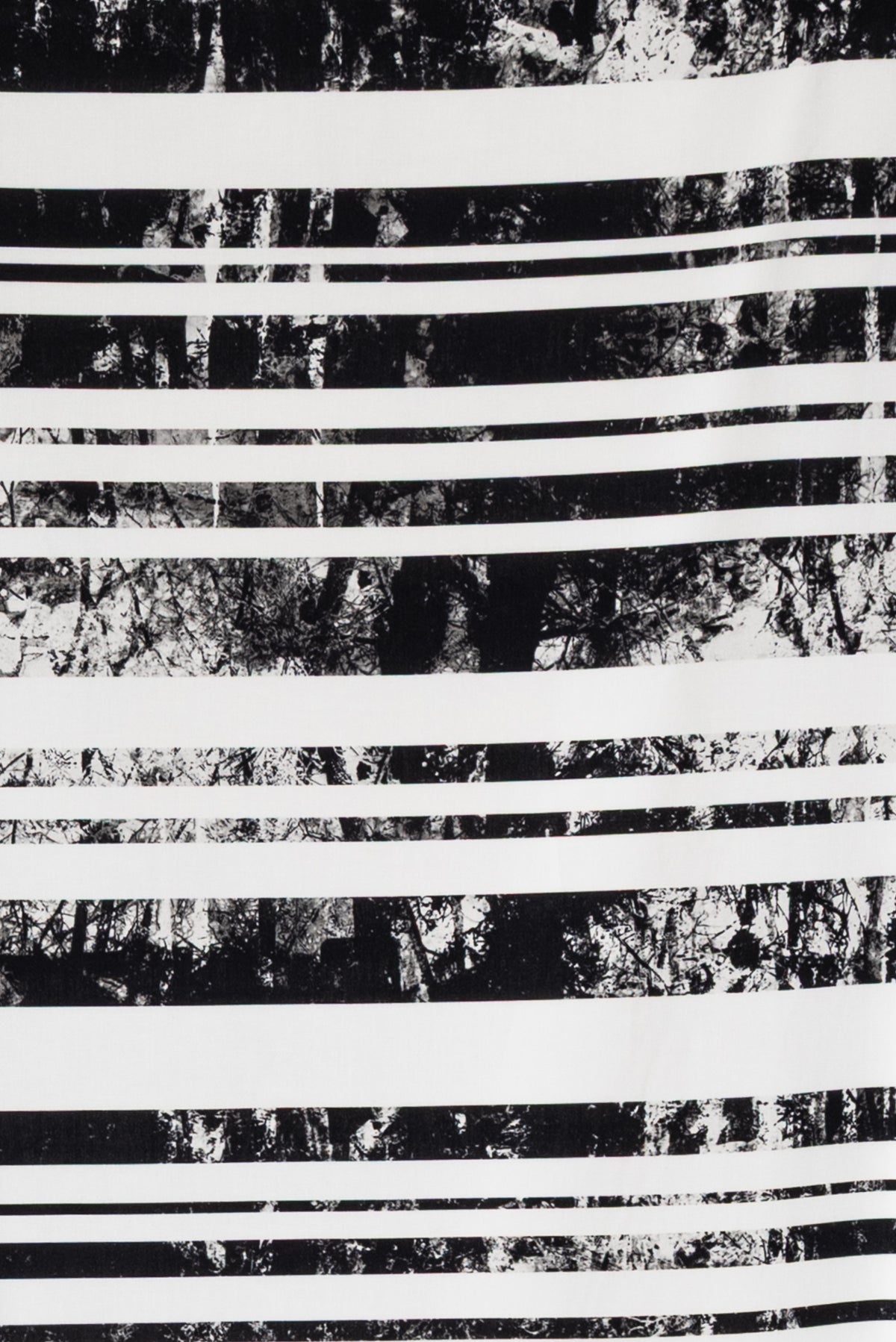 Cross Section Stripes Italian Stretch Cotton Woven