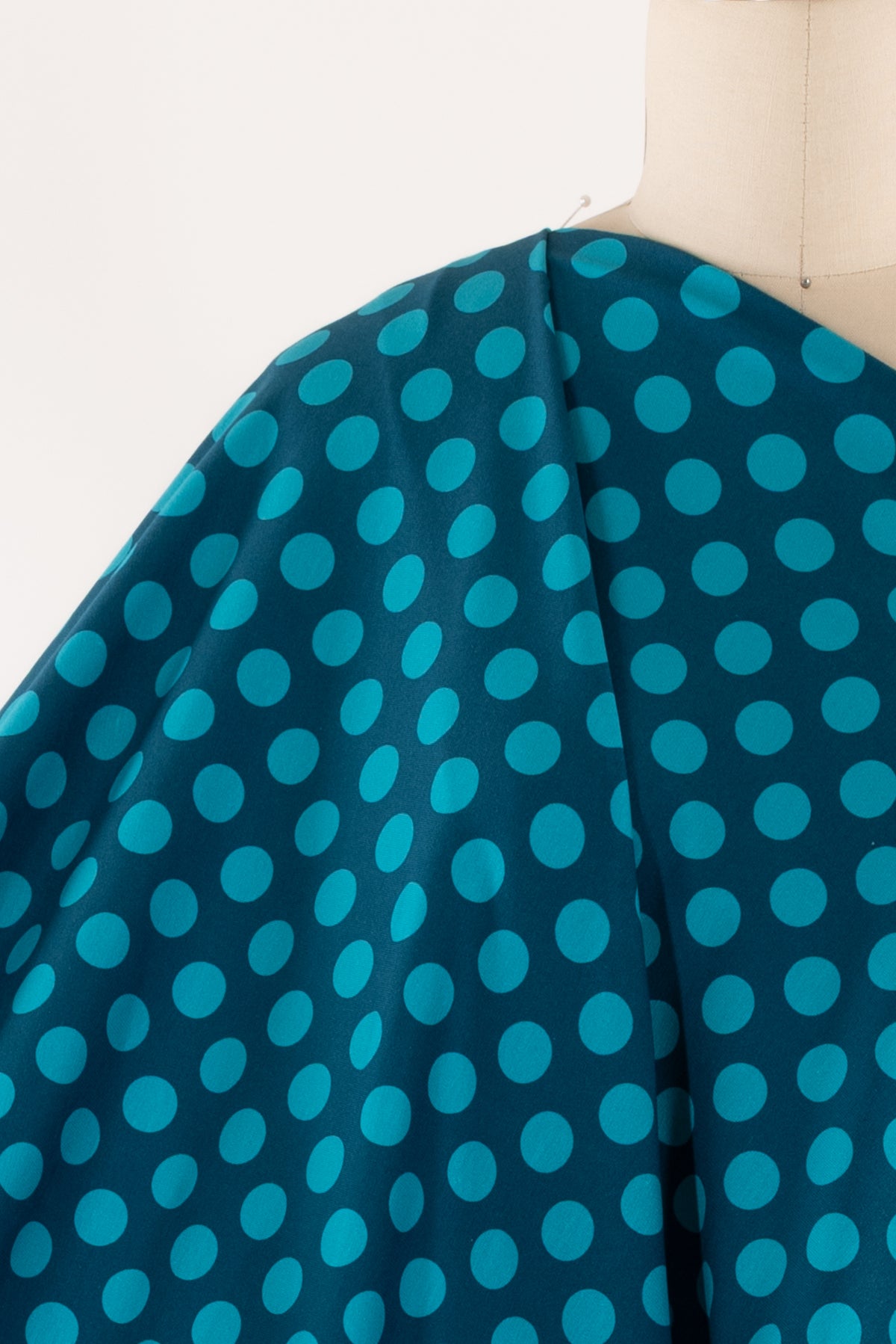 Cyan Dots Danish Cotton Knit