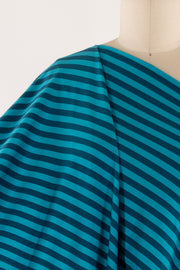 Cyan Stripes Danish Cotton Knit