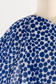 Dancing Blues Dots Knit