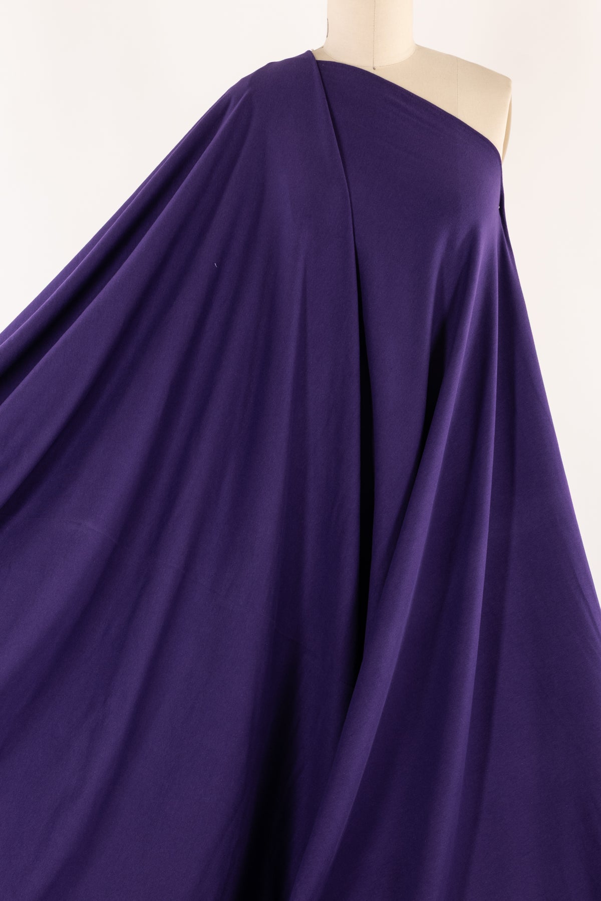 Diva Purple Cotton French Terry Knit