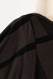 Espresso And Ink Jacquard Double Knit