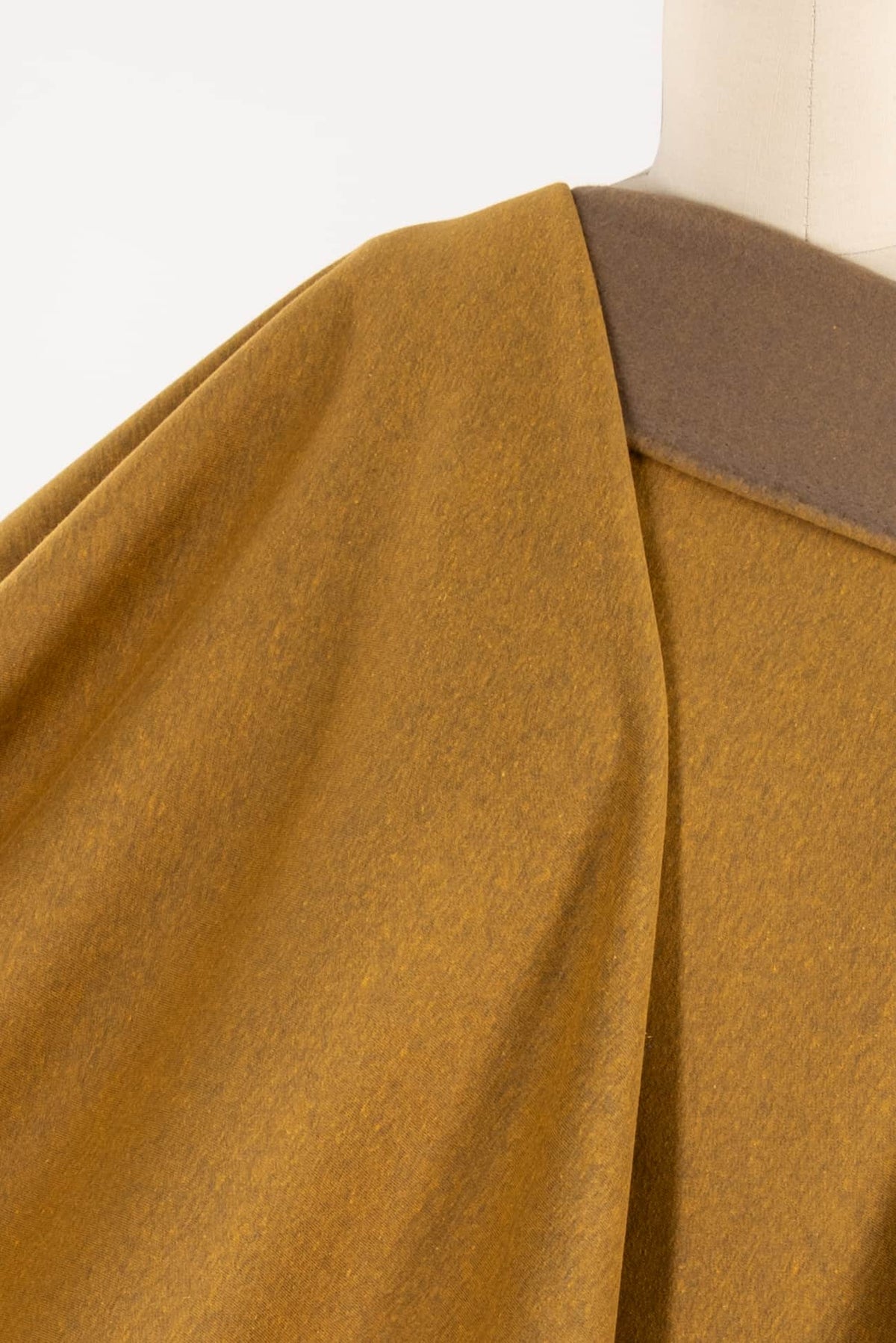 French Mustard Danish Cotton Blend Fleece Knit - ENDCUT