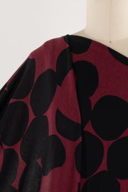 Garnet Circles Rayon Knit