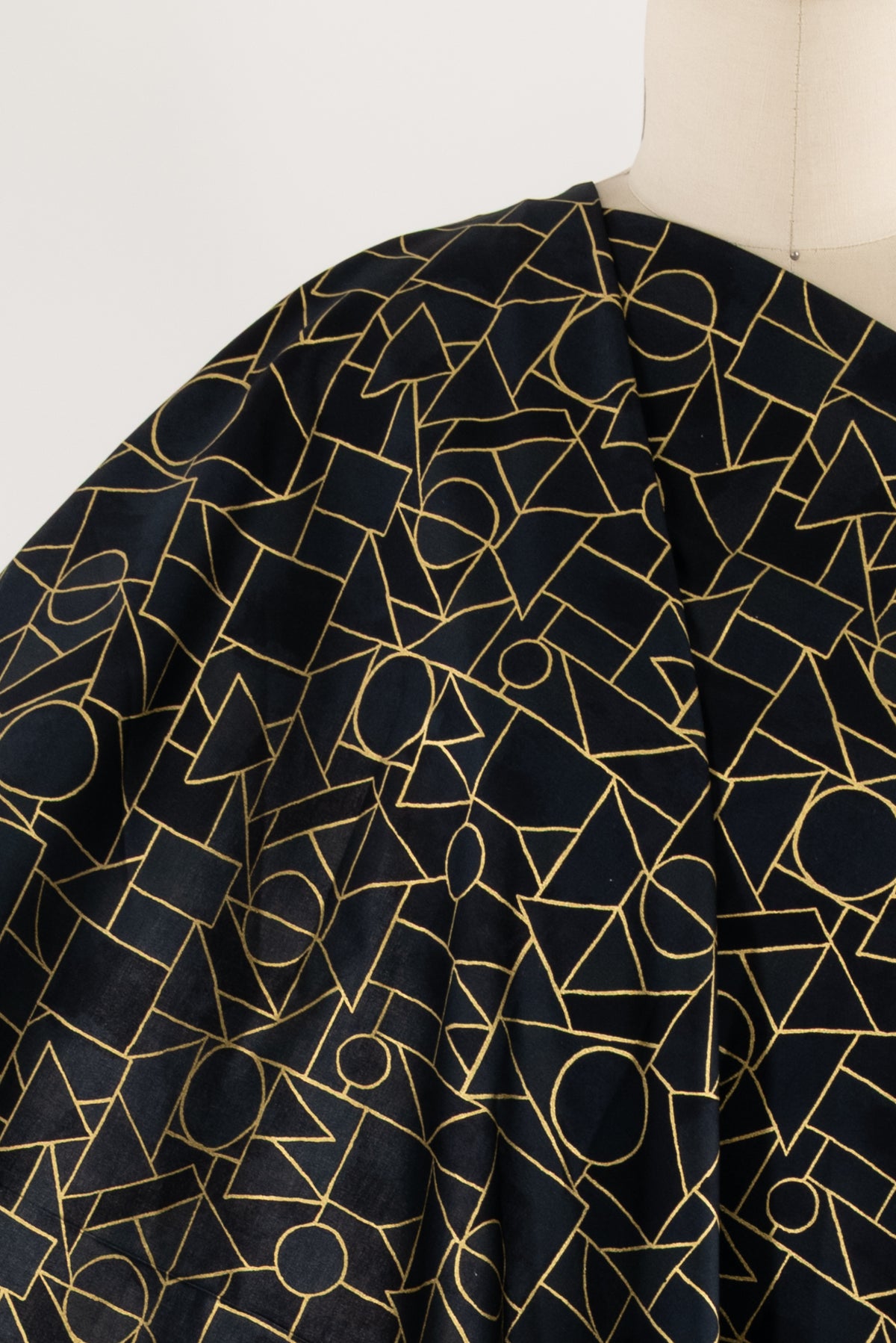 Gilded Geometry Cotton Woven