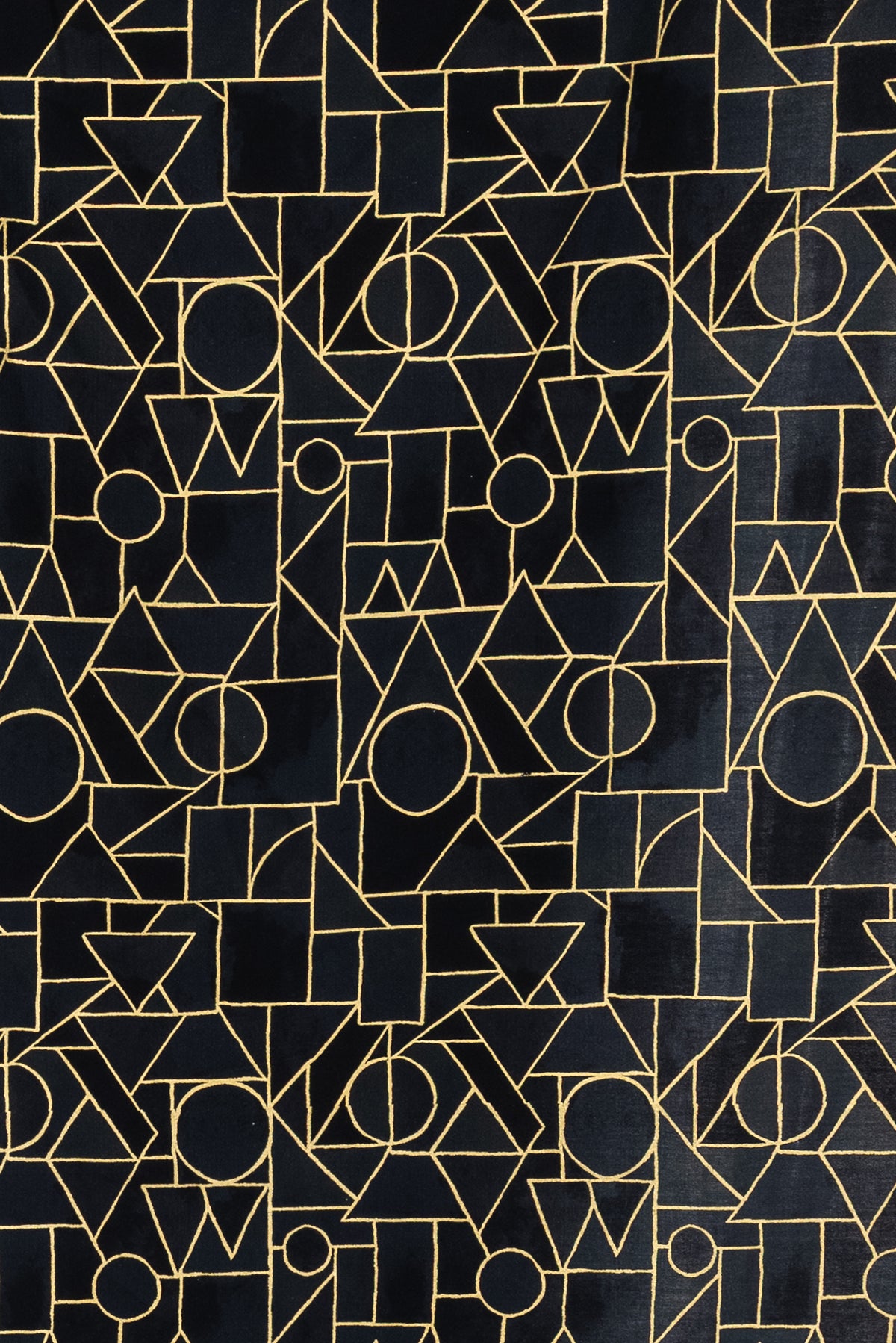 Gilded Geometry Cotton Woven