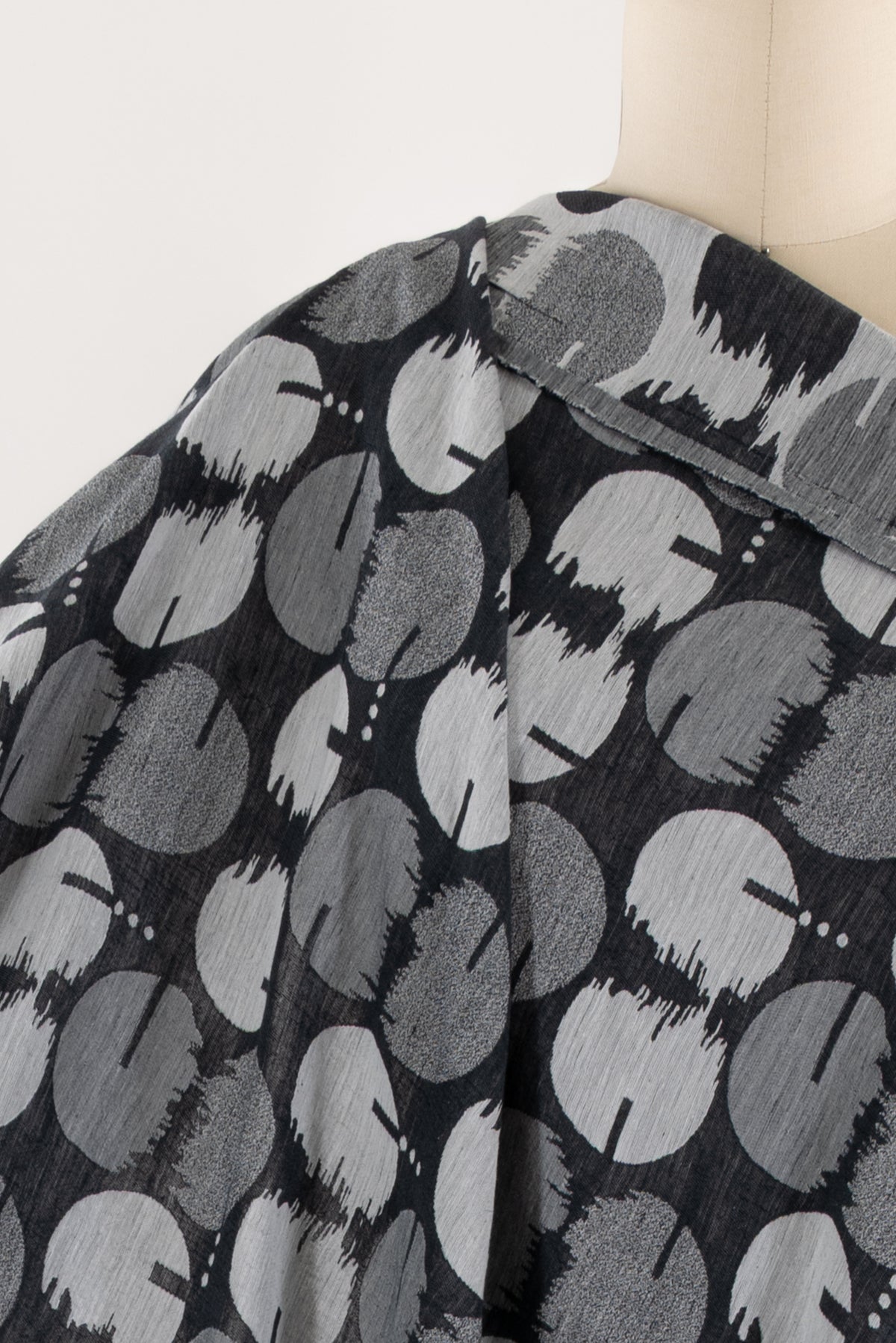 Gray Hills Linen Blend Jacquard Woven