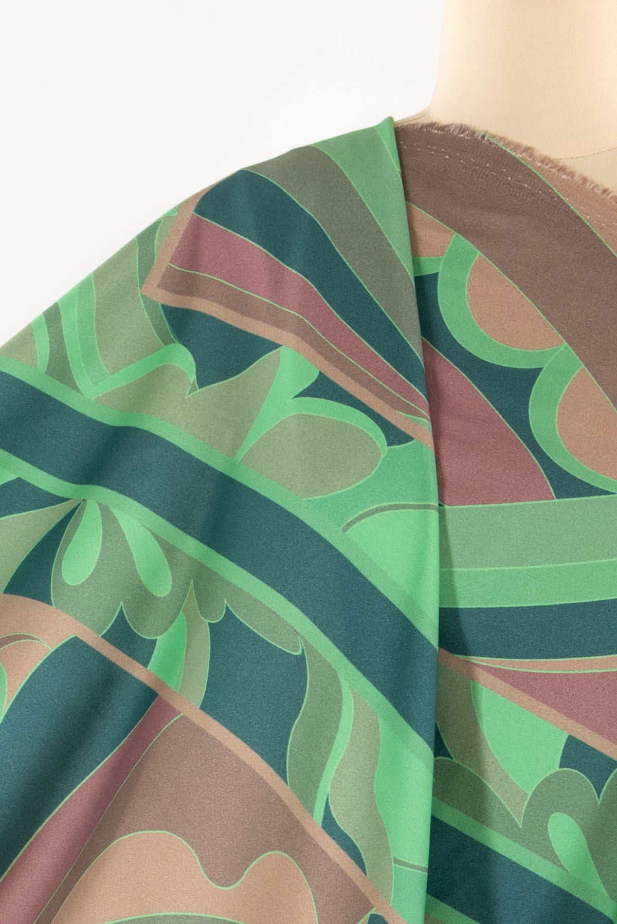Green Jasmine Italian Cotton Woven - ENDCUT