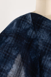 Hazy Blue Plaid Cotton Woven