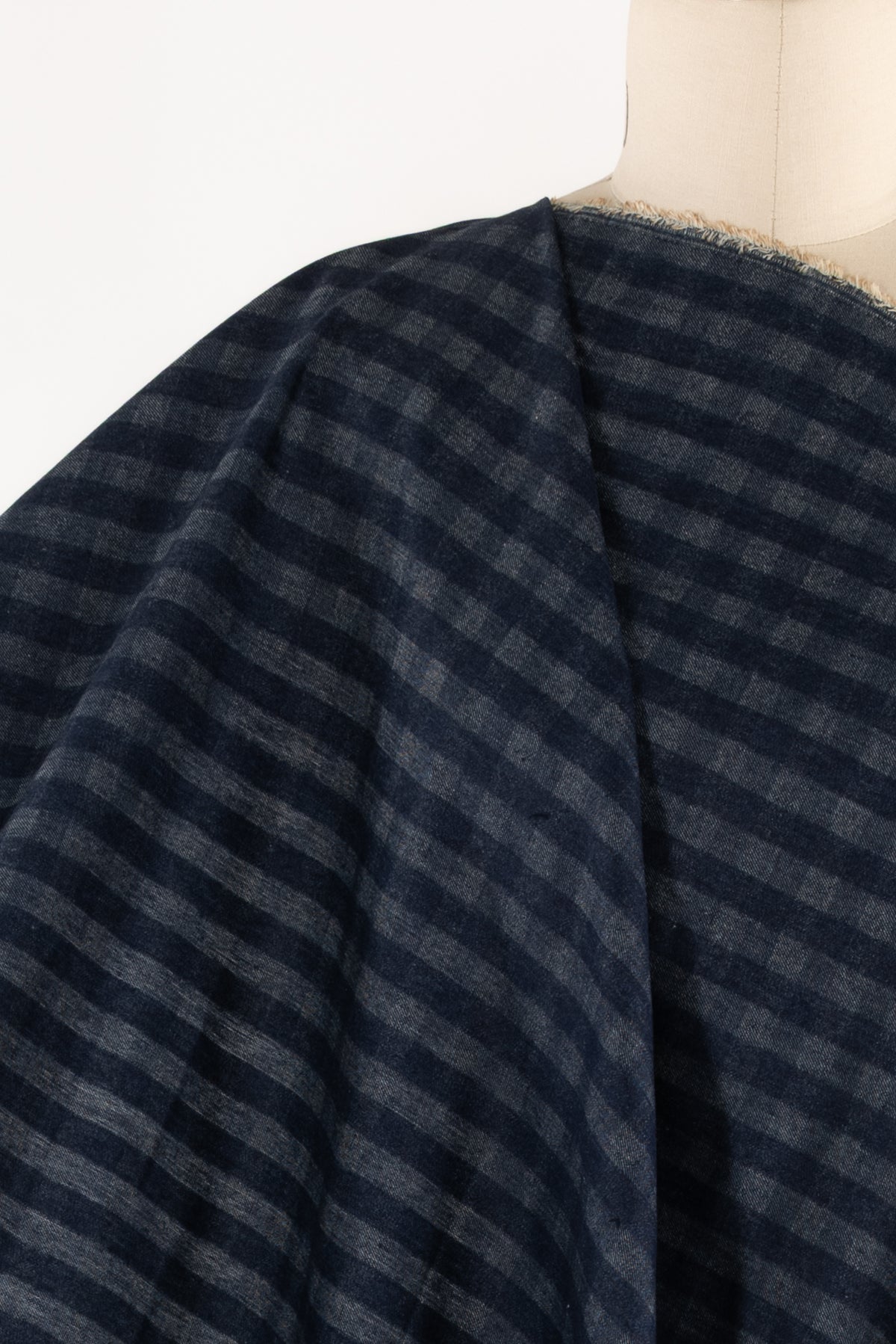 Indigo Checkerboard Denim Woven