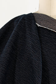 Indigo Copper Crinkle Italian Denim Woven