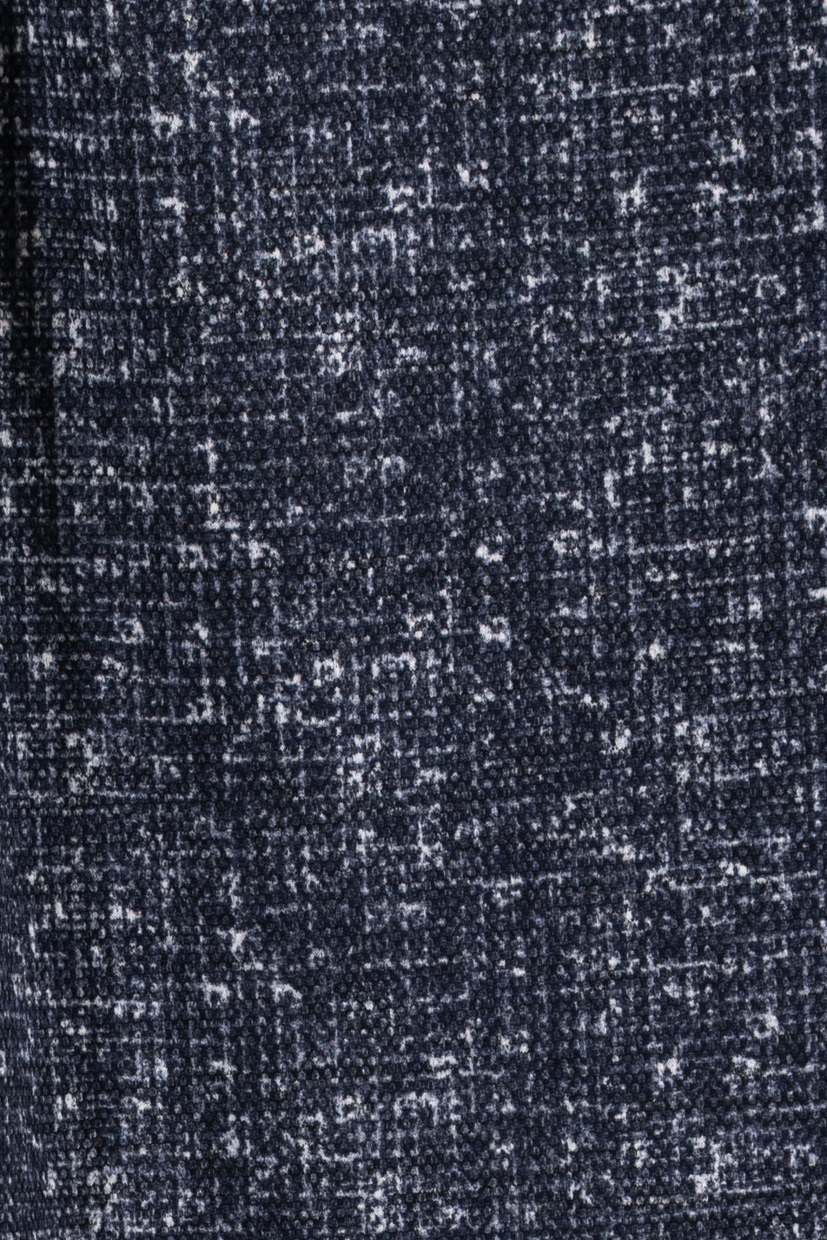 Indigo Tweedy Cotton Blend Fleece Knit