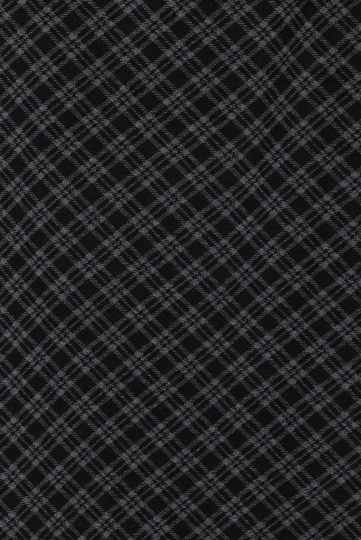 Lady Gray Plaid USA Double Knit