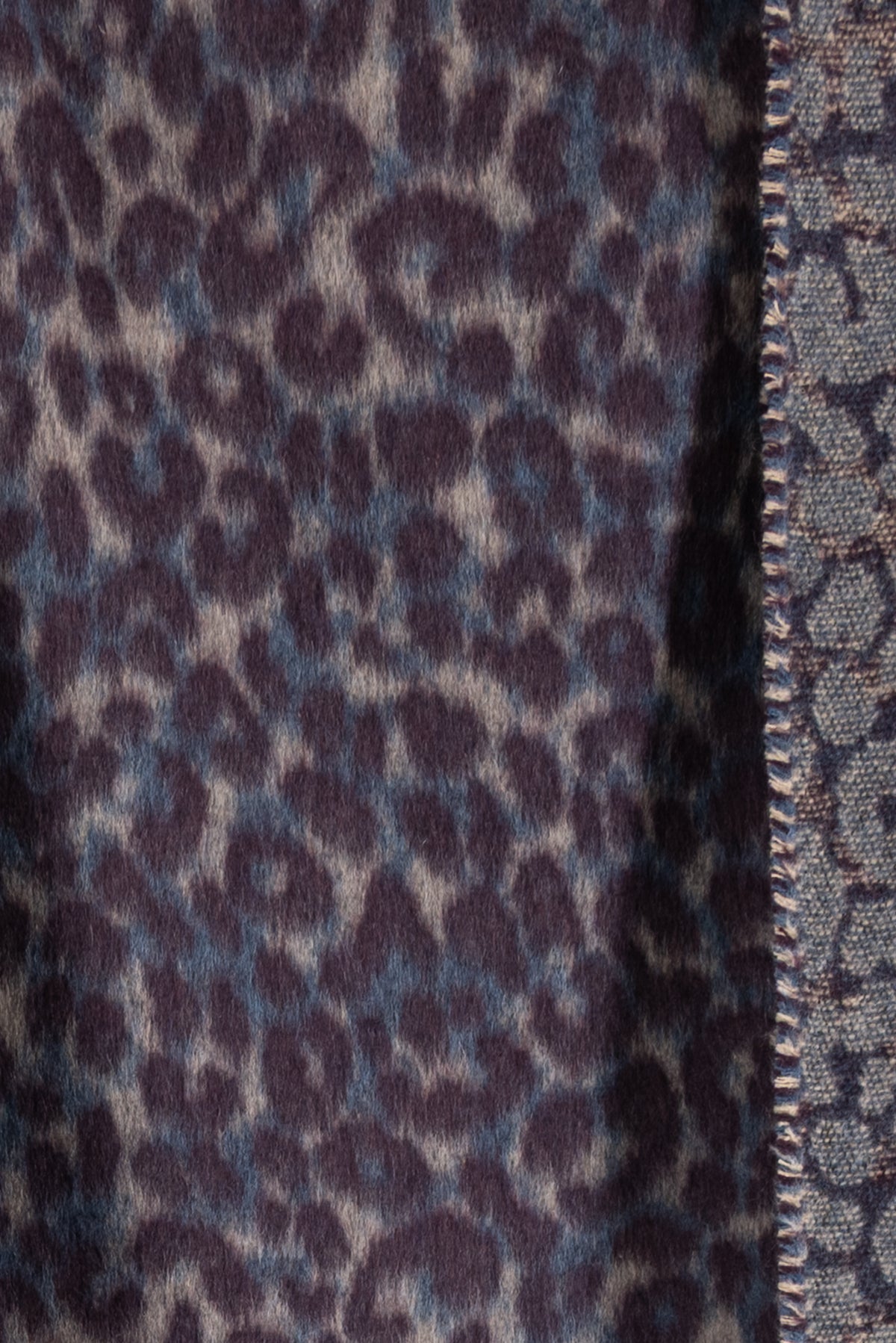 Lavender Leopard Italian Alpaca/Wool Woven