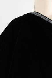 Luxe Black Velvet Woven