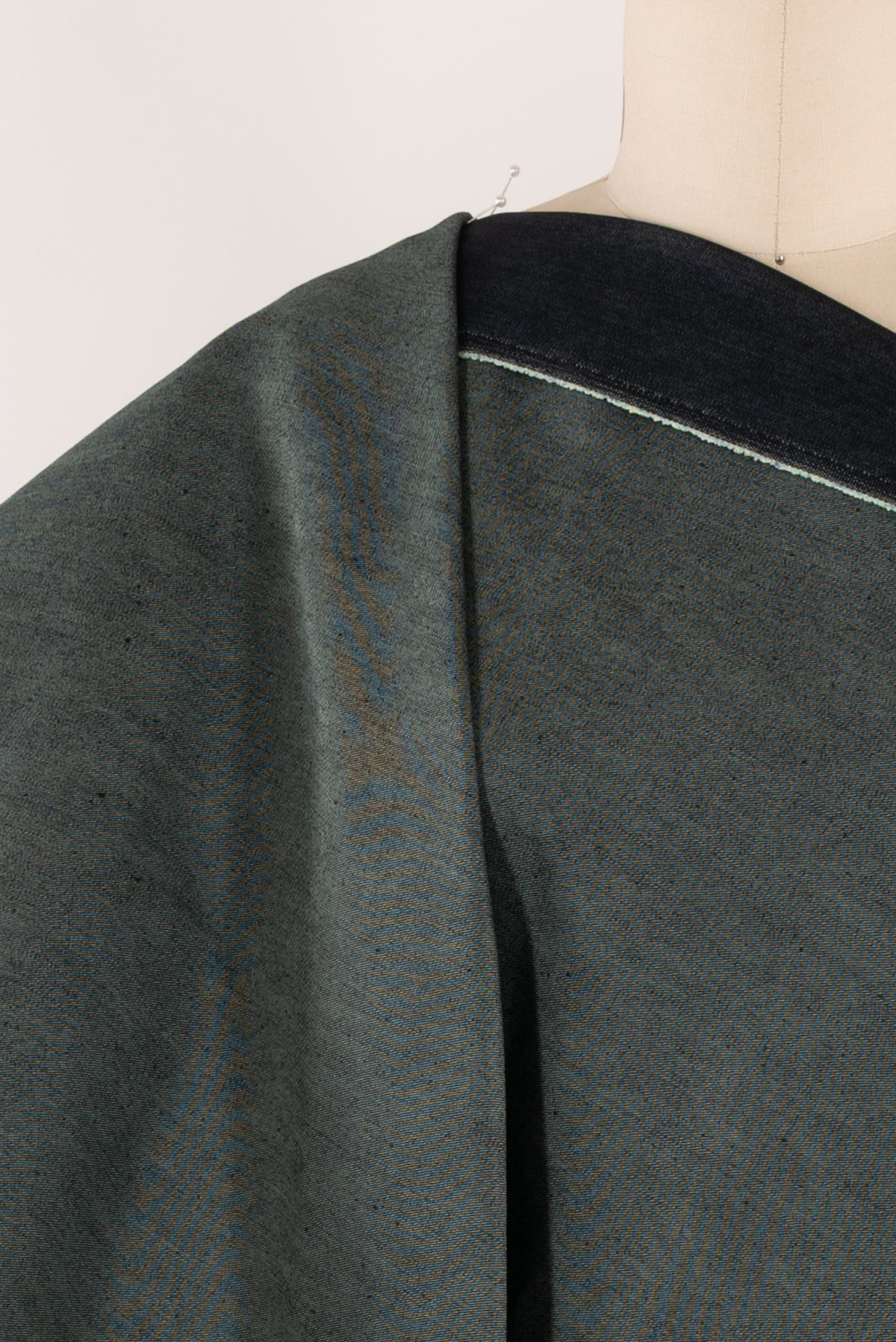 Meadow Sage Japanese Cotton Denim Woven