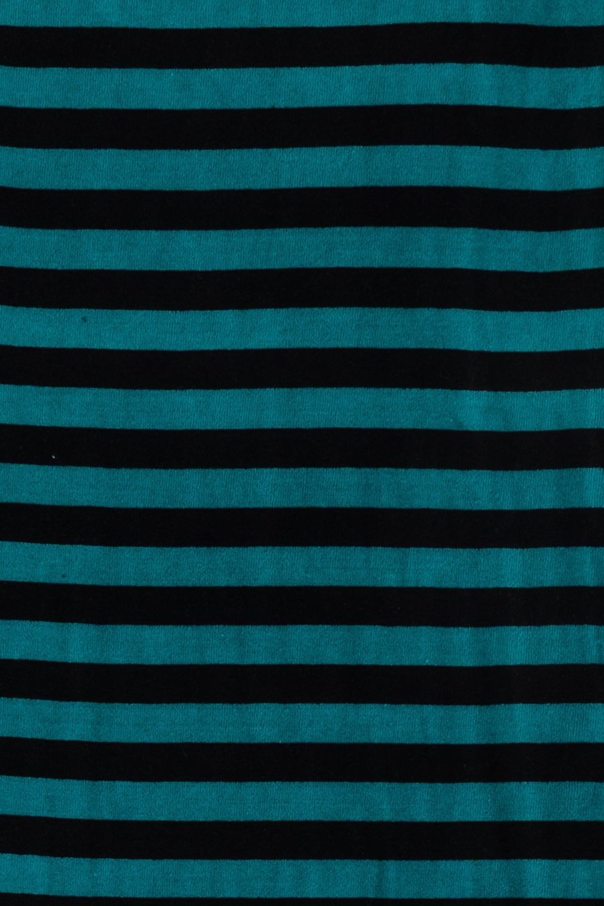 Milan Teal Stripes Velour Knit