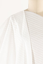 Moonbeam White Stripe Japanese Cotton Woven