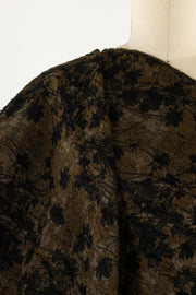 Moss Garden Wool Blend Italian Jacquard Woven