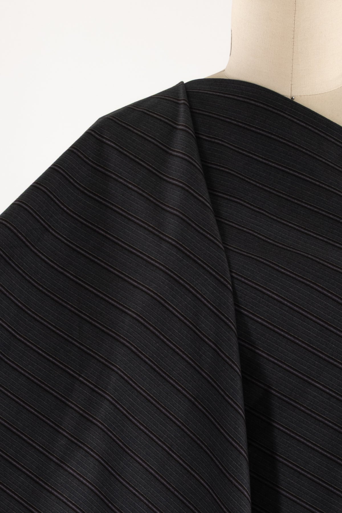Oak Moss Stripe Japanese Cotton Woven