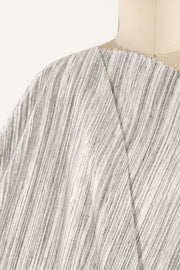 Oyster Stripes Ponte Knit