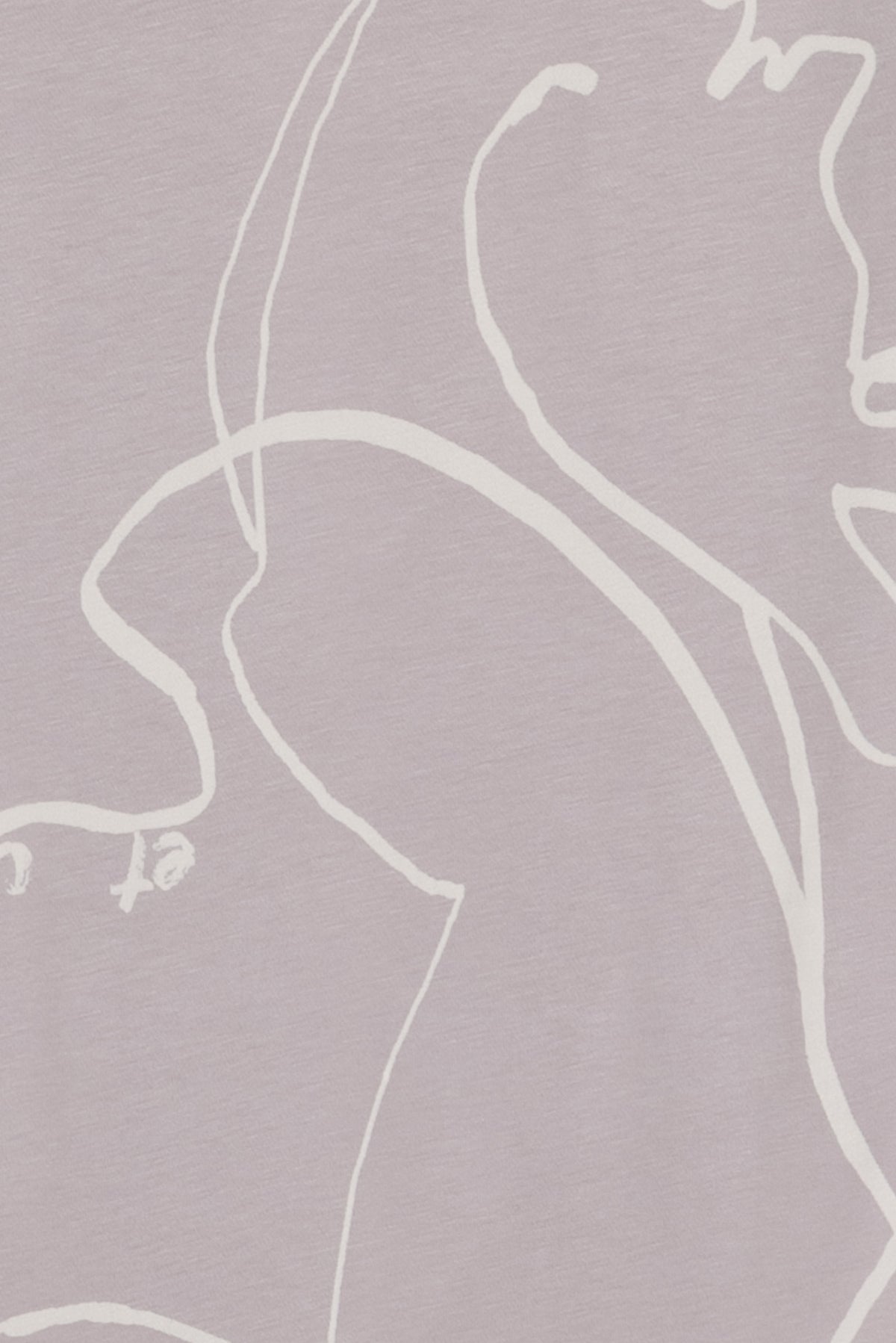 Pearl Gray Ribbons Rayon Knit