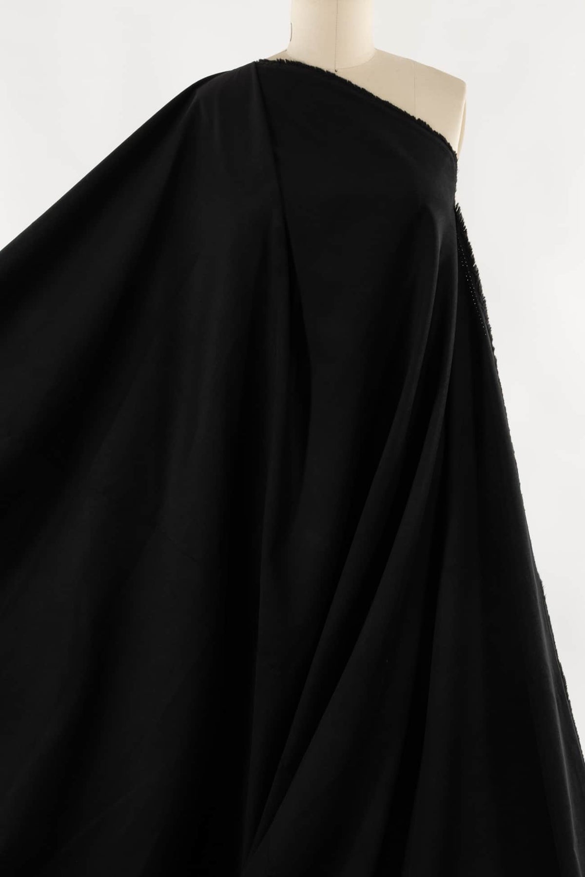 Phantom Black Cotton Corduroy Woven