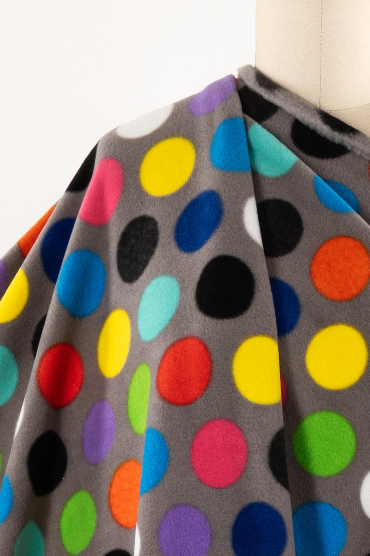 Polka Pop Fleece Knit