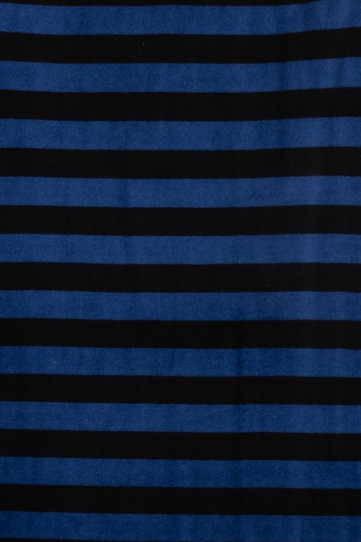Portofino Blue Stripes Velour Knit