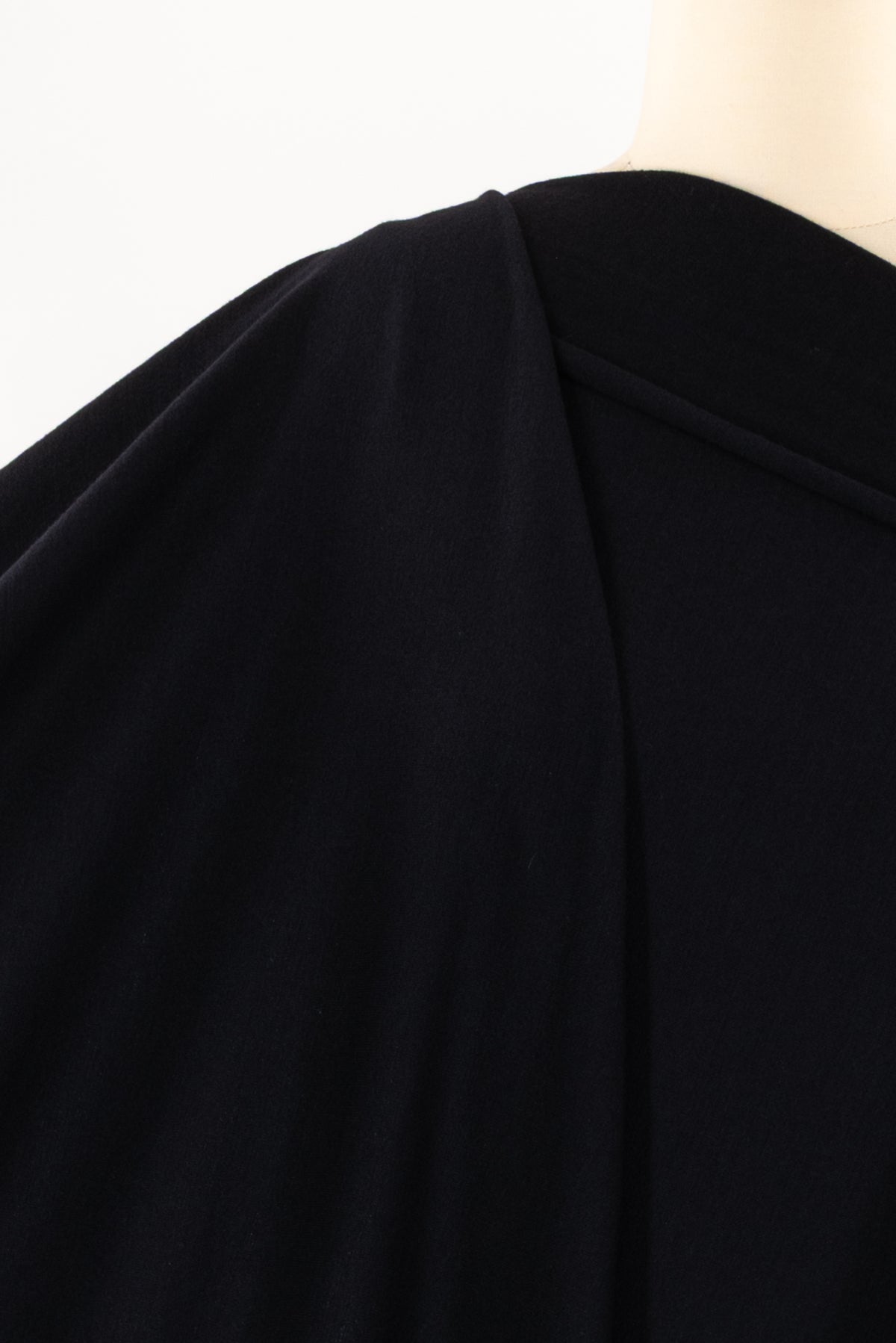 Raven Black Italian Wool Sweater Knit