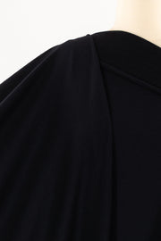 Raven Black Italian Wool Sweater Knit