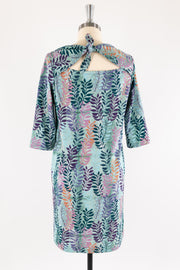 Leafy Fronds Cotton Knit Dress