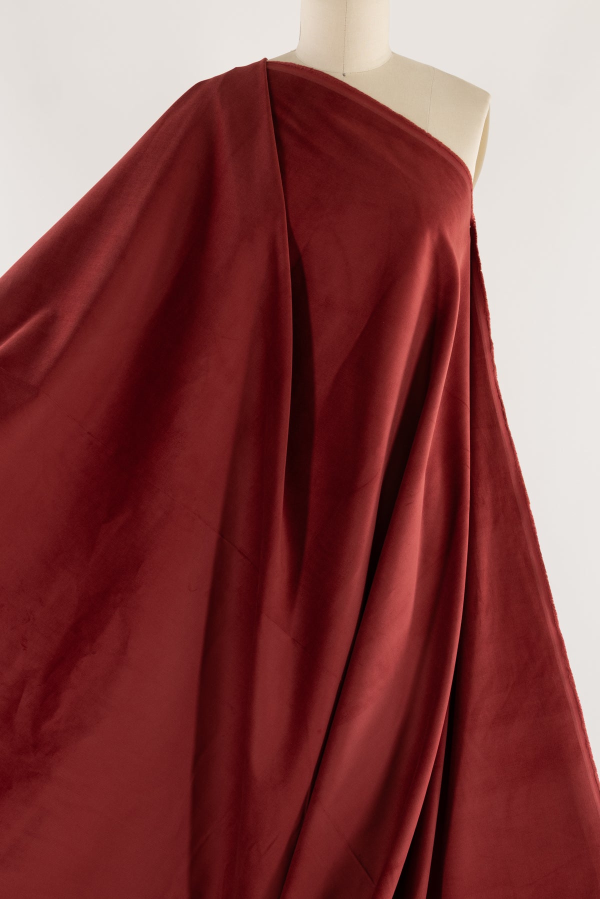 Rosso Micro-Wale Stretch Corduroy Woven