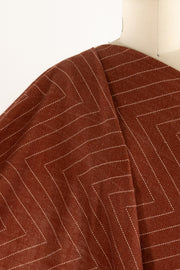 Rust Zig Linen Woven