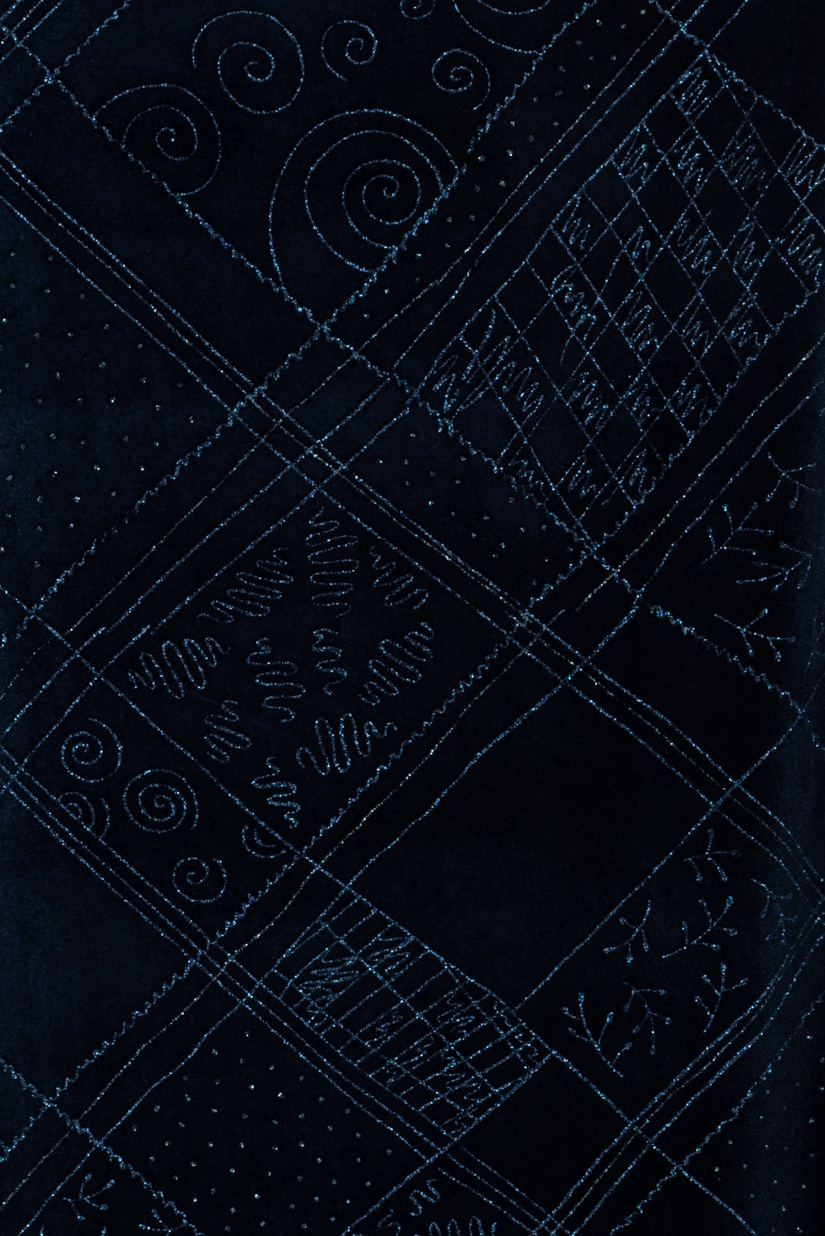 Sapphire Sparkle Velvet Knit