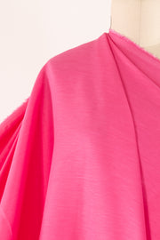 Shocking Pink Euro Stretch Linen Woven