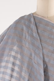 Sky Mist Linen Plissé Woven