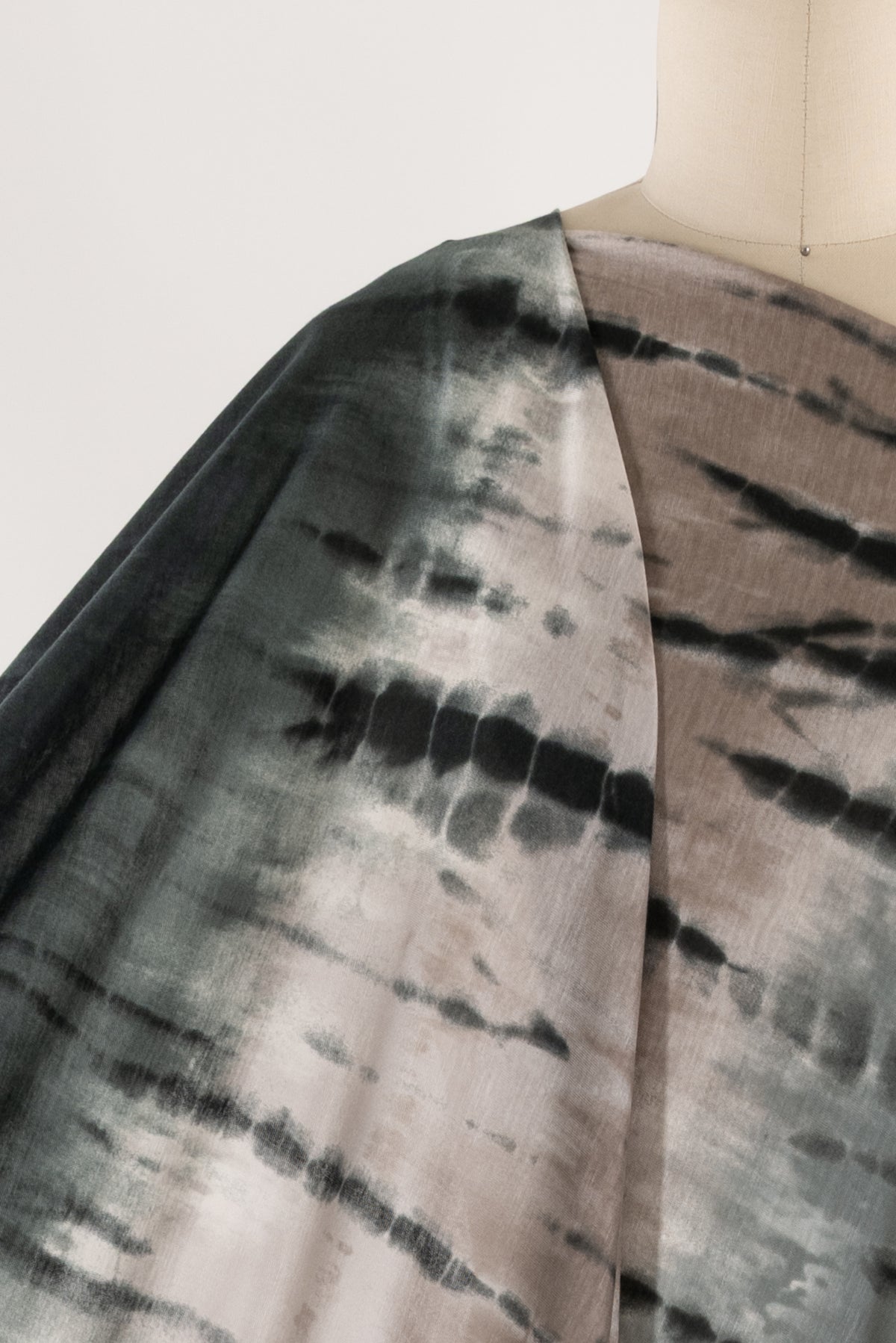 Stonewashed Shibori Viscose Jersey Knit